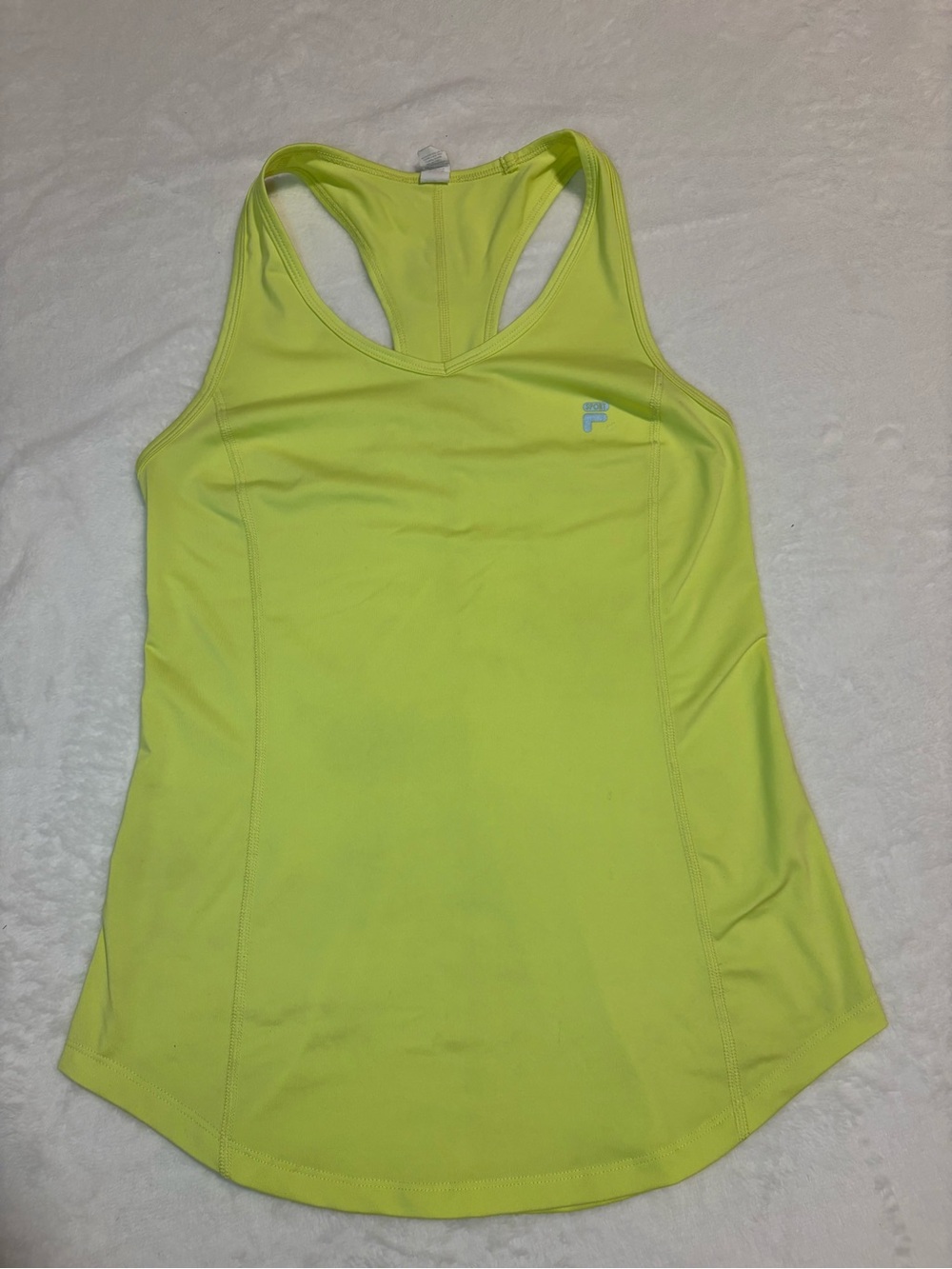 Fila Neon Lime Racerback Athletic Tank